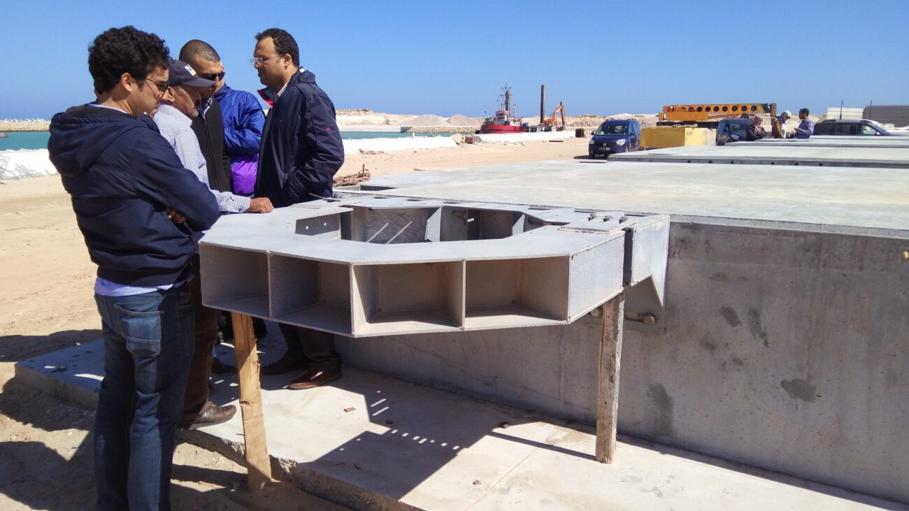 Port de pêche de Lamhiriz – Infraestructura flotante para flota pesquera